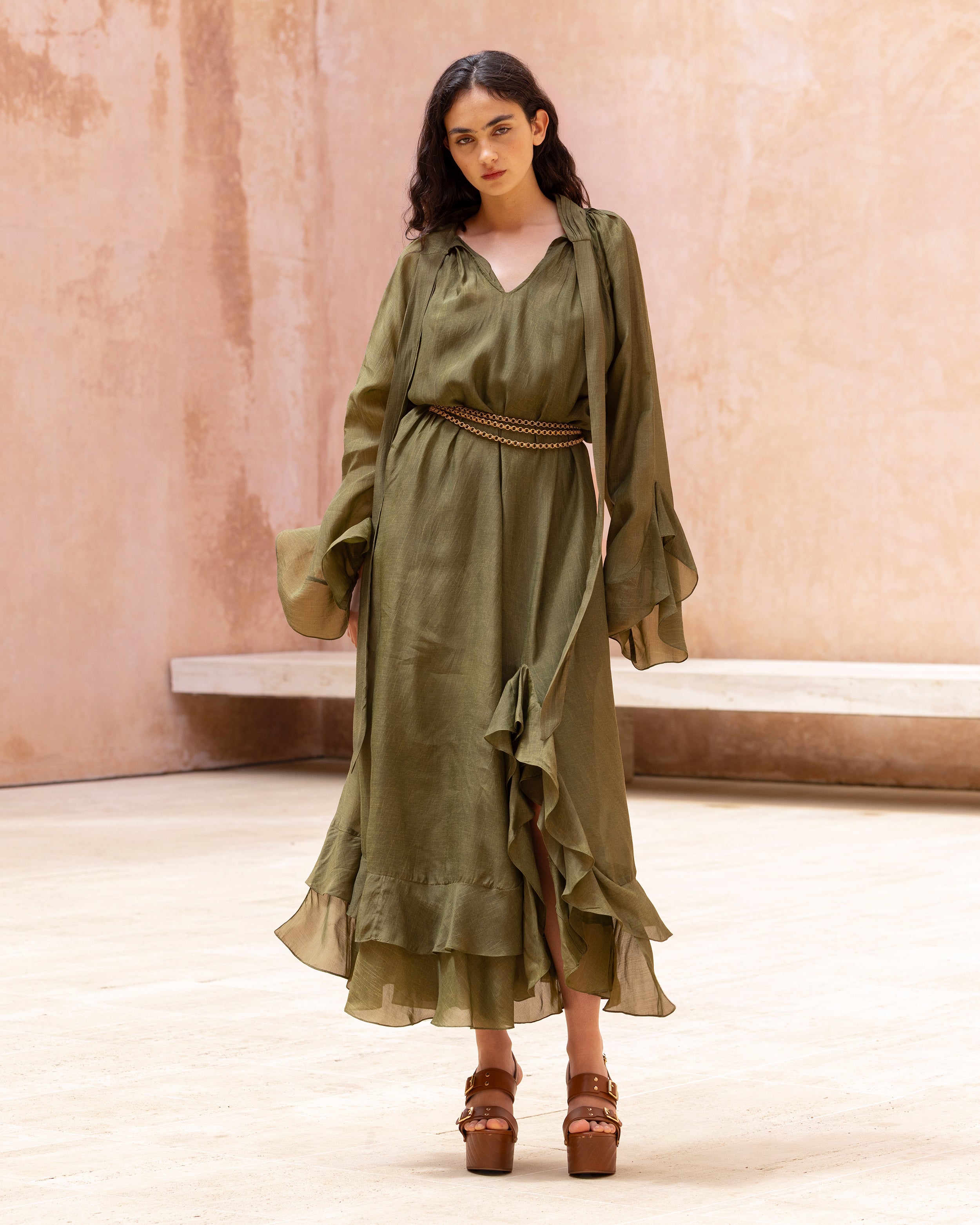 Frelly Green Dress | Mes Demoiselles  Mes Demoiselles Paris