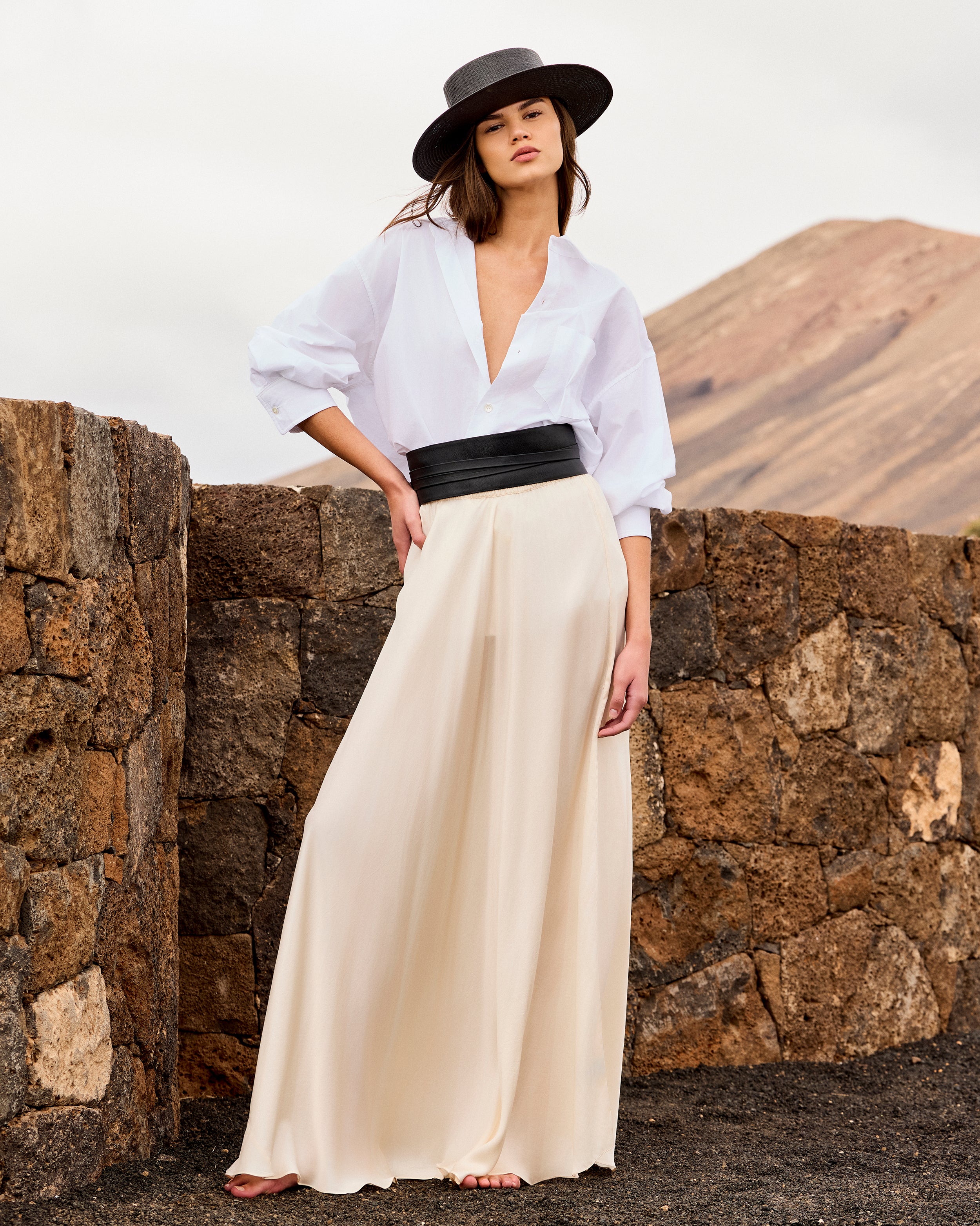 L'Appartement【MES DEMOISELLES】LONG SKIRT Calista Ecru Skirt | Mes Demoiselles – Mes Demoiselles Paris